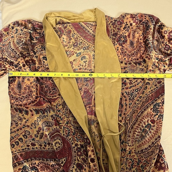 Vintage 1990s Victorias Secret Gold Label Silk Robe Lingerie - Picture 5 of 15